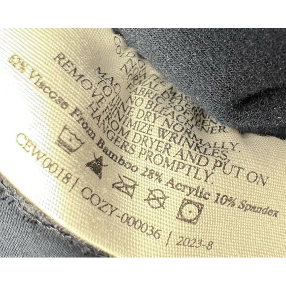 Cozy Earth Brushed Bamboo Joggers Women’s XL Navy Soft Loungewear Soft Cozy - Picture 9 of 13